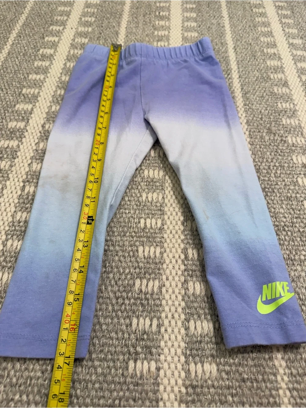 Nike Toddler Girl 2T Jacket & Blue-to-Purple Gradient Leggings Neon Logo